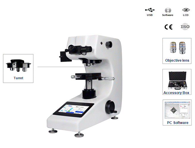 HVS-1000Z Micro Vickers Hardnes Tester (Touch Screen) From China